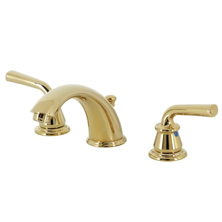 Kingston Brass Widespread Bathroom Faucet with PopUp Drain, Polished Brass KB962RXL